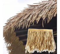 ZYXQQJ Paneles De Paja Teja De Paja De Simulación Rollo De Paja Artificial Techo De Paja Decorativa Para Exteriores Tiki Bar Cabañas(Light yellow,5 pcs)