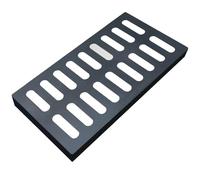 ZYXQQJ Rejilla De Drenaje De Hierro Fundido 10x50 20x50 30x50 40x60 50x50 60x60 Cm Cubierta De Drenaje Exterior Rejilla De Alcantarillado Rectangular Negra(40x60x3cm/15.7x24x1.9in)