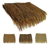 ZYXQQJ Rollo De Paja Artificial Teja De Paja De Palma Techo De Barra Tiki Paja Mexicana Fiesta Hawaiana Para Gazebo Jardín Sombrilla Decoración(Straw colour,12pcs)