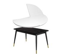 ZYXQQJ Solo Tablero De Mesa Redonda Impermeable Tablero De Mesa Plegable Grande Diámetro De 120 Cm A 240 Cm Superficie De Mesa Reemplazo(White,150cm/59in)