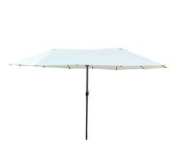 ZYXQQJ Sombrilla De Patio Grande Repuesto De Tela De Doble Cara para Exteriores 12 Varillas Cubiertas De Repuesto para Gazebo(Off White)
