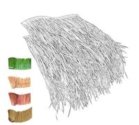 ZYXQQJ Techo De Pasto Tiki Hut Rollos De Paja De Palma Verde Teja De Paja Artificial De Estilo Mexicano Techo De Paja Con Sombrilla Ignífuga Retardante(Maple red,0.5x1m/1.6x3.2ft)