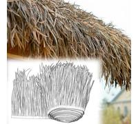 ZYXQQJ Tejas De Paja Artificial Estilo Mexicano Cubierta Para Techo De Paja PE Azulejo De Paja Para Tiki Bar, Valla, Decoración De Fiesta(30 pcs)