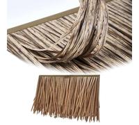 ZYXQQJ Tejas De Paja Artificial Techo De Paja De Simulación Rollo De Paja De Palma De Plástico 1-10m Para Cercas, Terrazas, Sombrilla De Patio(Chocolate,10m/33ft)
