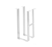 ZYYANSHOP Carrito de Soporte de CPU Soporte de Torre for PC, Montaje Debajo del Escritorio, Soporte CPU Ancho Ajustable, Host for Acero, Carga máxima 25 kg, Blanco/Negro(Blanco)