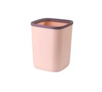 ZYYANSHOP Cubo de Basura Bote de Basura plástico Cuadrado sin Tapa con aro presión for el hogar, la Cocina, Oficina, Papelera Grande o pequeña, Color Negro, Gris y Rosa(Pink,Pequeño)