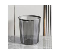 ZYYANSHOP Cubo de Basura Papelera sin Tapa con aro de presión plástico Transparente Negro/Blanco for el hogar, la Cocina, Oficina, Papelera Grande/pequeña(Negro,Grande)