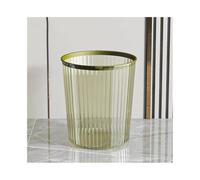 ZYYANSHOP Cubo de Basura Papelera sin Tapa con aro de presión plástico Transparente Verde for el hogar, la Cocina, Oficina, Grande o pequeña(Grande)