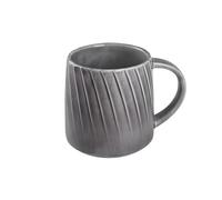 ZYYANSHOP Juegos de tazas grandes Taza de cerámica sencilla for café, estilo retro, for el desayuno en casa(Grey)