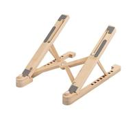 ZYYANSHOP Laptop Stand Soporte de Madera for computadora portátil, Plegable, Ajustable en Altura, con refrigeración(A)