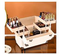 ZYYANSHOP Organizador de Maquillaje Portable Multi-Function Make Up Case, Dustproof Cosmetic Storage Box, Cosmetics Organizer Skin Care Products Jewelry for Bedroom Bathroom Desktop Travel