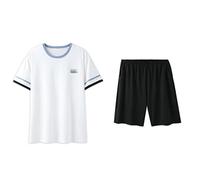 ZYYZDM Casual Can Be Worn Outside Modal Short-Sleeved Shorts Men's Thin Summer Half-Sleeved Homewear