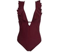 ZYYZDM Halter Up Women Swimwear Bandage One Piece Swimsuit Backless Swimming Suits Solid Hot Slim Cut Beach Bathing Suit