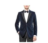ZYYZDM Men's Fleece 2-Piece One Button Peak Lapel Suit Wedding Business Jacket & Trousers Groom Tuxedos