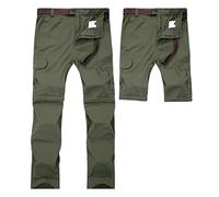 ZYYZDM Men's Quick Dry Detachable Hiking Pants Outdoor Breathable Elastic Sport Camping Trekking Fishing Shorts Breathable