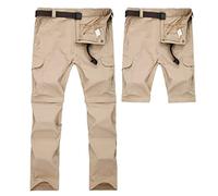 ZYYZDM Men's Quick Dry Detachable Hiking Pants Outdoor Breathable Elastic Sport Camping Trekking Fishing Shorts Breathable