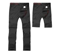 ZYYZDM Men's Quick Dry Detachable Hiking Pants Outdoor Breathable Elastic Sport Camping Trekking Fishing Shorts Breathable