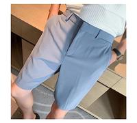 ZYYZDM Men's Summer Business Leisure Shorts/Male Slim Fit Loose Suit Shorts Plus Size