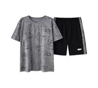 ZYYZDM Modal Short-Sleeved Shorts Men's Thin Summer Half-Sleeved Homewear Casual Can Be Worn Outside
