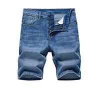 ZYYZDM Summer Men's Denim Shorts Classic Blue Thin Section Slim Business Casual Jeans Shorts Male