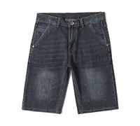 ZYYZDM Summer Men's Short Jeans Black Gray Stretch Straight Denim Shorts Thin Denim Shorts Straight Trousers