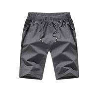 ZYYZDM Summer Men's Shorts Cotton Elastic Waist Jogger Casual Beach Shorts Male Board Shorts Mens Clothing