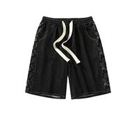 ZYYZDM Summer Outwear Basketball Relaxed Casual Black Capris Men's Loose Fitting Sports Shorts