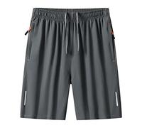 ZYYZDM Summer Outwear Basketball Shorts Thin Quick Dry Ice Silk Pants Relaxed Casual Capris