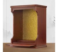 ZYZSY Mesa de Altar con Almacenamiento, Mesa de meditación Tallada a Mano de Madera Maciza, Nicho De Buda, Mesa Multifunción, para Sala de Estar y Estudio(Walnut,29cm/11.4in)