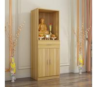 ZYZSY Mesa De Altar De Santuario Personal, Gabinete De Altar Budista con Panel De Almacenamiento Extraíble, decoración Espiritual Independiente for el hogar(Wood,60 * 166cm/23.6 * 65.4in)