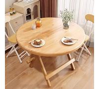 ZYZSY Mesa de Cocina Plegable, Mesa Comedor, Mesas Redonda Plegable Pequeña, risparmio di spazio, Piano del Tavolo da caffè per Banchetti, Cucine, Sala da Pranzo(Wood Color,60 * 54cm/24 * 21in)
