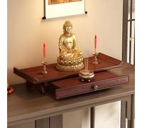 ZYZSY Mesa De Meditación De Altar con Almacenamiento De Cajones Bambú, Altar Sagrado para Uso Espiritual, para Meditación, Oraciones, Plantas y Libros(60 * 25 * 10cm/23.6 * 9.8 * 3.9in)