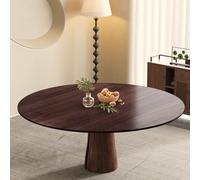 ZYZSY Tablero de Mesa Plegable Redondo Grande, con Bisagras Ocultas, Tablero de Mesa de Reemplazo de Madera, Sin Patas, Ideal for Banquetes, Fiestas Comedores(Brown,120cm/17.2in)