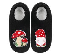 ZYZX Calcetines de Estar por Casa Invierno Calcetines Antideslizantes Mujer Cómodos Suaves Calcetines de Forro Polar Lindas Zapatillas de Punto Regalos Divertidos