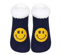 ZYZX Lindos Calcetines Antideslizantes Mujer Casa Invierno Divertidos cálidos Calcetines de Estar por Casa Cómodos Calcetines de cama de Forro Polar Regalos