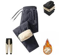 Zyzzephyr Winter Lambswool Fleece Jogging Bottoms, Fleece-Lined Trousers Men, Unisex Lambswool Fleece-Lined Joggers, Joggers Heavy Duty Active Running Pants Trousers (Gray B,3XL)