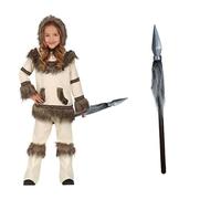 ZZ DISFRAZZES | Disfraz Esquimal Niña, Kit de Nieve Infantil Carnaval - Traje Disfraz Esquimal con accesorios para Carnaval (10-12 Años)