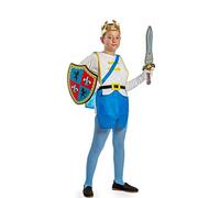ZZ DISFRAZZES | Disfraz Little Prince Niño, Kit de Principe Infantil Carnaval - Delantal para Niño, Disfraz Principe con accesorios para Carnaval