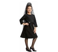 ZZ DISFRAZZES | Disfraz Manola Niña, Vestido Mantilla Infantil - Disfraz Semana Santa (Talla 3-4 años)