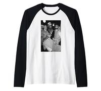 ZZ Top Band Retrato Afterburner Era 1985 Camiseta Manga Raglan