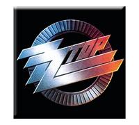 ZZ Top Circle Logo Nue Official 76mm x 76mm Iman De Nevera
