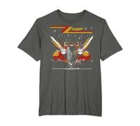 ZZ Top Eliminator Album Camiseta, Hombre Tallas Grandes, Asfalto, 2X Alto
