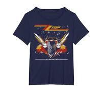 ZZ Top Eliminator Album Camiseta, Mujer Tallas Grandes, Azul Marino, 6XL Grande