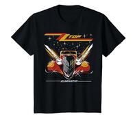 ZZ Top Eliminator Album Camiseta, Niños, Negro, 6 años