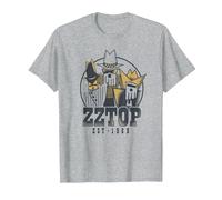 ZZ Top Tres Hombres Tour Camiseta, Hombre, Gris Jaspeado, XL
