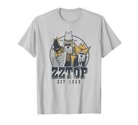 ZZ Top Tres Hombres Tour Camiseta, Hombre, Plata, 3XL