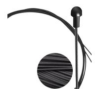 ZZABCDEGH Cable de Cambio de Marchas para Bicicleta Cables internos de Freno y Cambio Bicicleta Carretera montaña, Acero Inoxidable, Multicolor, 1100-2100mm(Blk Front Road Brake)