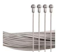 ZZABCDEGH Cable de Cambio de Marchas para Bicicleta Juego de Cables internos Palanca Freno, Bicicleta montaña y Carretera Acero Inoxidable, Color Plateado(4pcs Road 1700mm)