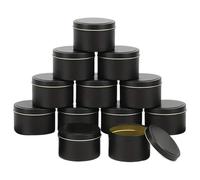 ZZABCDEGH Tarros para Hacer Velas Lata de Vela Metal for Hacer Velas 12 Piezas Multicolor(Color1)