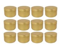 ZZABCDEGH Tarros para Hacer Velas Tarro de Lata Vela Aluminio 12 Piezas con Tapa for Hacer Velas Multicolor(Color3)